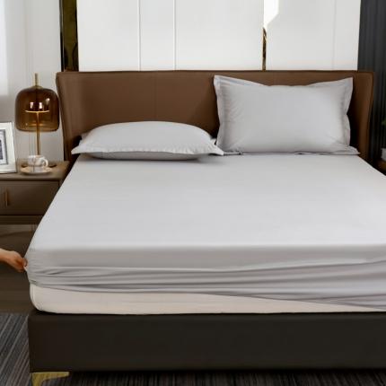 91家纺网 家纺一手货源 找家纺 曼陀罗 2025新款A类原棉防水床笠 防水-景雅灰