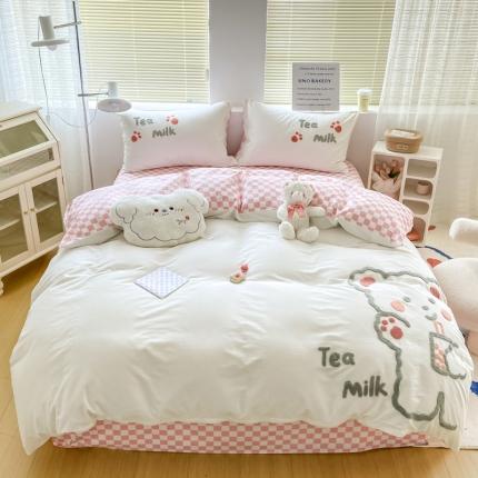 91家纺网 家纺一手货源 找家纺 （总）N先生 2022新款全棉绣花四件套（有买家秀）