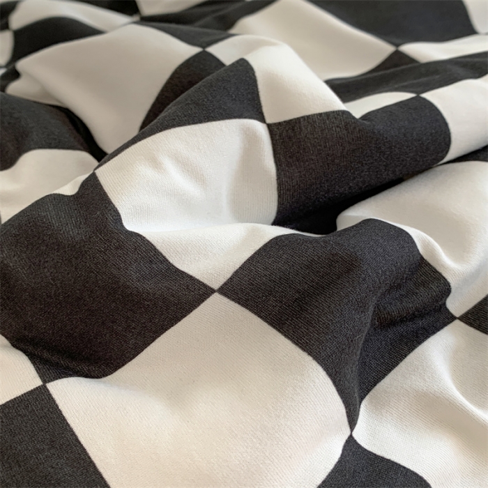 91家纺网 家纺一手货源 找家纺 顾里家纺 2022新款牛奶针织棉夏被-韩式场景 经典黑