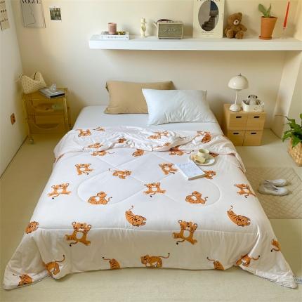 顾里家纺 2022新款牛奶针织棉夏被-韩式场景 ins虎米