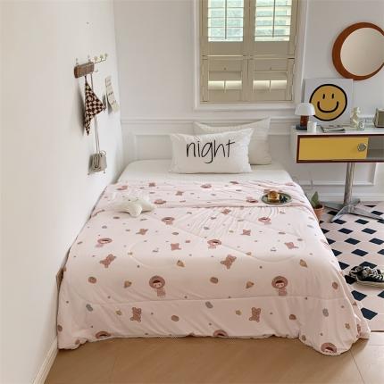 顾里家纺 2022新款牛奶针织棉夏被-韩式场景 休闲夏日