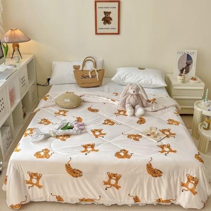 91家纺网 家纺一手货源 找家纺 （总）顾里家纺 2022新款牛奶针织棉夏被-实拍