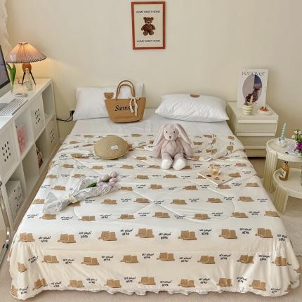 91家纺网 家纺一手货源 找家纺 （总）顾里家纺 2022新款牛奶针织棉夏被-实拍