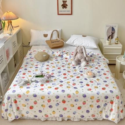 91家纺网 家纺一手货源 找家纺 （总）顾里家纺 2022新款牛奶针织棉夏被-实拍