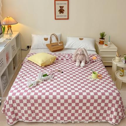 91家纺网 家纺一手货源 找家纺 （总）顾里家纺 2022新款牛奶针织棉夏被-实拍