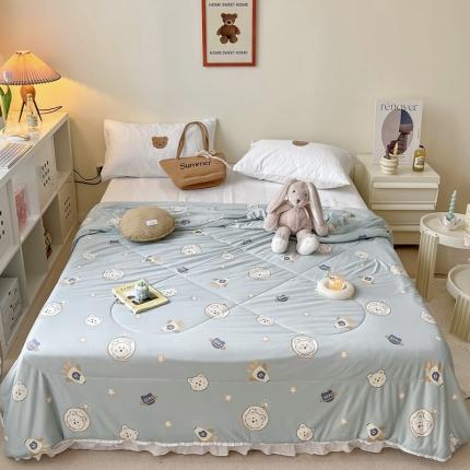 91家纺网 家纺一手货源 找家纺 （总）顾里家纺 2022新款牛奶针织棉夏被-实拍