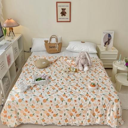 91家纺网 家纺一手货源 找家纺 （总）顾里家纺 2022新款牛奶针织棉夏被-实拍