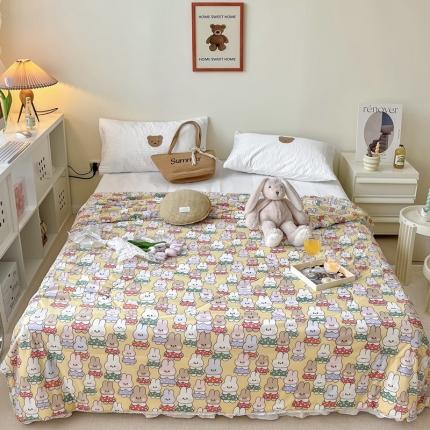 91家纺网 家纺一手货源 找家纺 （总）顾里家纺 2022新款牛奶针织棉夏被-实拍