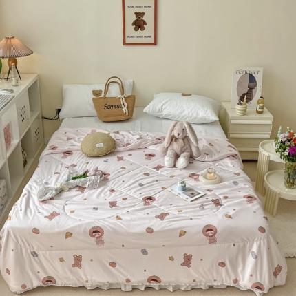 91家纺网 家纺一手货源 找家纺 （总）顾里家纺 2022新款牛奶针织棉夏被-实拍