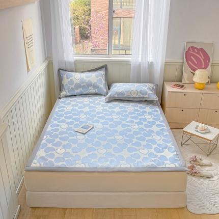 91家纺网 家纺一手货源 找家纺 顾里家纺 2022新款高端800D高密度养生席 蓝心