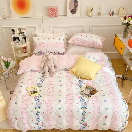 91家纺网 家纺一手货源 找家纺 （总）顾里家纺 2022新款ins韩系全棉13372四件套