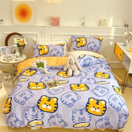 91家纺网 家纺一手货源 找家纺 （总）顾里家纺 2022新款ins韩系全棉13372四件套