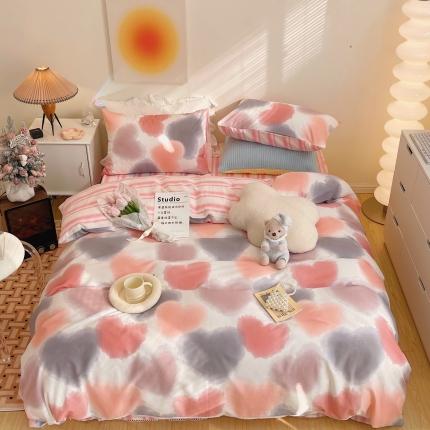 91家纺网 家纺一手货源 找家纺 （总）顾里家纺 2022新款ins韩系全棉13372四件套