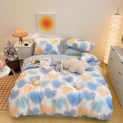 91家纺网 家纺一手货源 找家纺 （总）顾里家纺 2022新款ins韩系全棉13372四件套