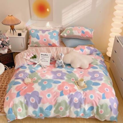 91家纺网 家纺一手货源 找家纺 （总）顾里家纺 2022新款ins韩系全棉13372四件套