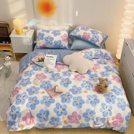 91家纺网 家纺一手货源 找家纺 （总）顾里家纺 2022新款ins韩系全棉13372四件套