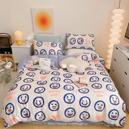 91家纺网 家纺一手货源 找家纺 （总）顾里家纺 2022新款ins韩系全棉13372四件套