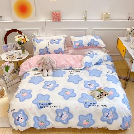 91家纺网 家纺一手货源 找家纺 （总）顾里家纺 2022新款ins韩系全棉13372四件套