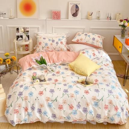 91家纺网 家纺一手货源 找家纺 （总）顾里家纺 2022新款ins韩系全棉13372四件套