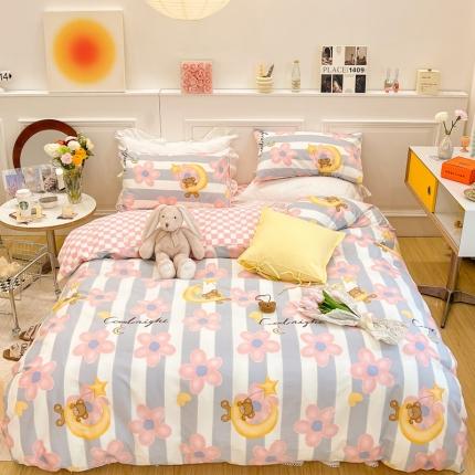 91家纺网 家纺一手货源 找家纺 （总）顾里家纺 2022新款ins韩系全棉13372四件套