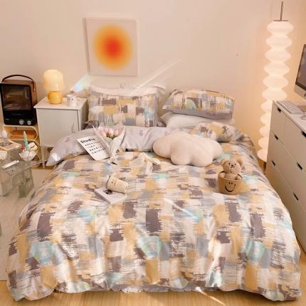 91家纺网 家纺一手货源 找家纺 （总）顾里家纺 2022新款ins韩系全棉13372四件套