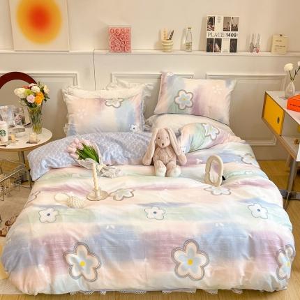 91家纺网 家纺一手货源 找家纺 （总）顾里家纺 2022新款ins韩系全棉13372四件套