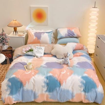 91家纺网 家纺一手货源 找家纺 （总）顾里家纺 2022新款ins韩系全棉13372四件套