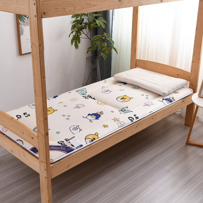 91家纺网 家纺一手货源 找家纺 富威堡 2023新款磨毛抗压棉薄款学生宿舍床垫床褥 动物世界