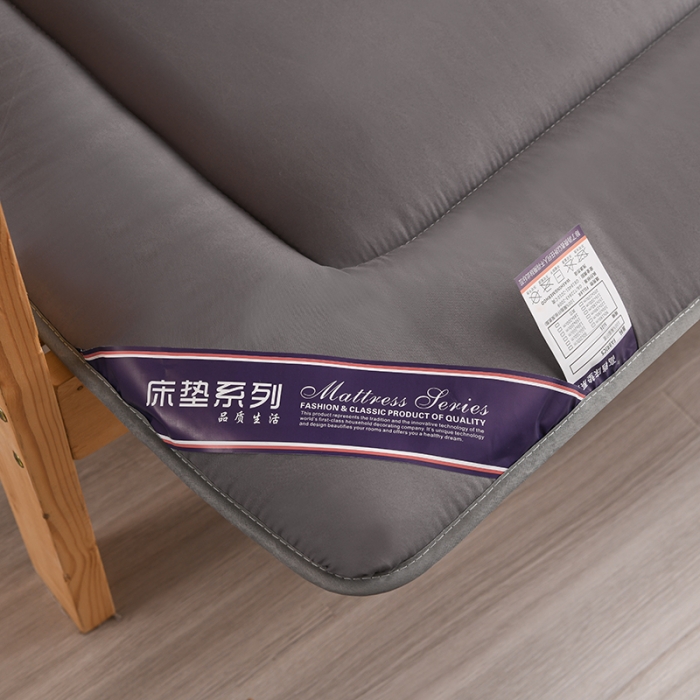 91家纺网 家纺一手货源 找家纺 富威堡 2023新款磨毛抗压棉薄款学生宿舍床垫床褥 经典灰
