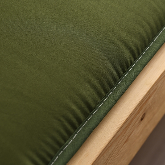 91家纺网 家纺一手货源 找家纺 富威堡 2023新款磨毛抗压棉薄款学生宿舍床垫床褥 经典绿