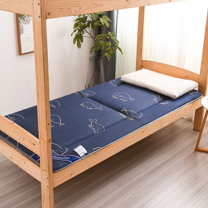 91家纺网 家纺一手货源 找家纺 富威堡 2023新款磨毛抗压棉薄款学生宿舍床垫床褥 小蓝鲸