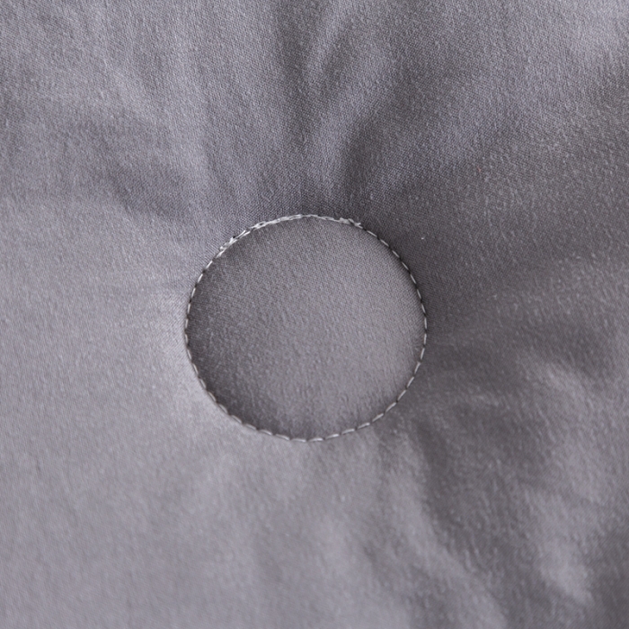 91家纺网 家纺一手货源 找家纺 森林人 2022新款A类水洗棉立体大豆被纯色 立体-绅士灰