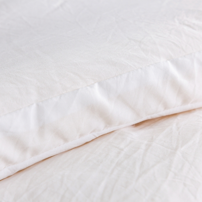 91家纺网 家纺一手货源 找家纺 森林人 2022新款A类水洗棉立体大豆被纯色 立体-珍珠白