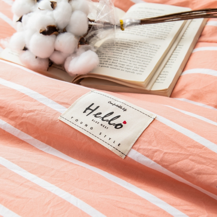 91家纺网 家纺一手货源 找家纺 森林人 2022新款A类水洗棉立体大豆被-印花 条纹-玉