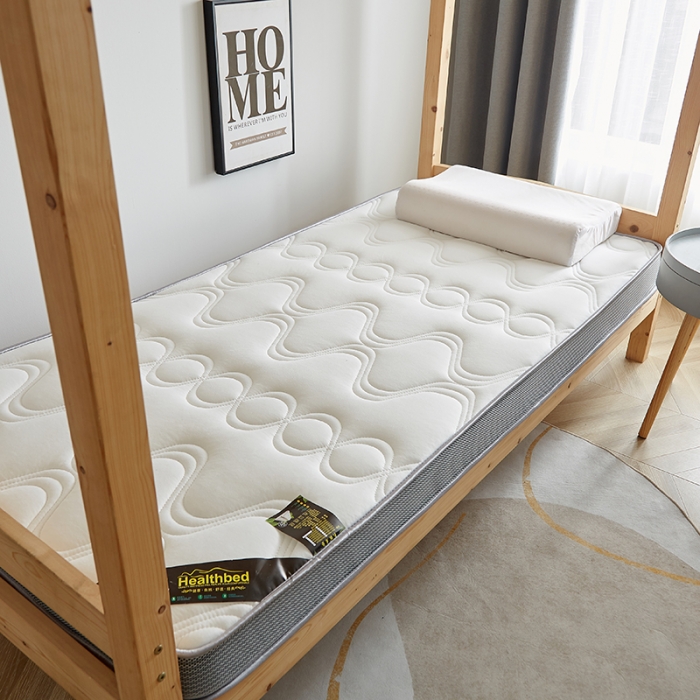 91家纺网 家纺一手货源 找家纺 优莱床垫 2024新款牛奶绒学生床垫 立体白