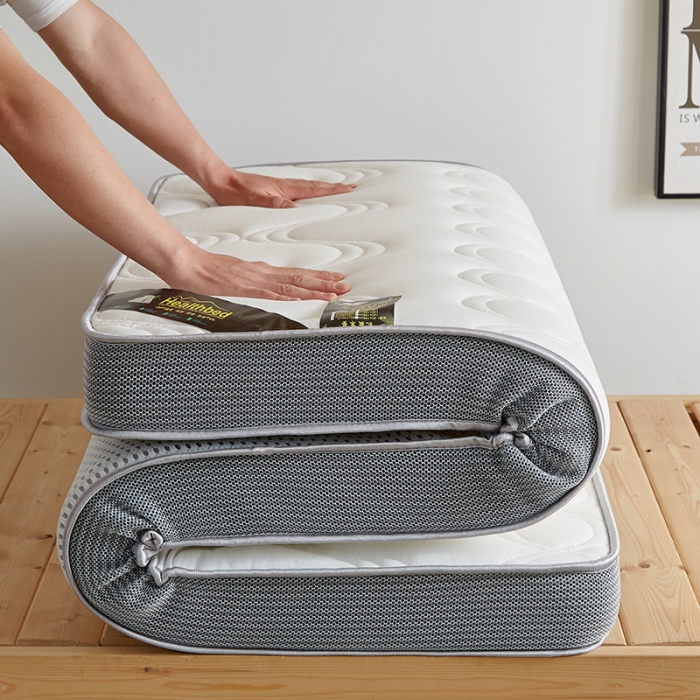 91家纺网 家纺一手货源 找家纺 优莱床垫 2024新款牛奶绒学生床垫 立体白