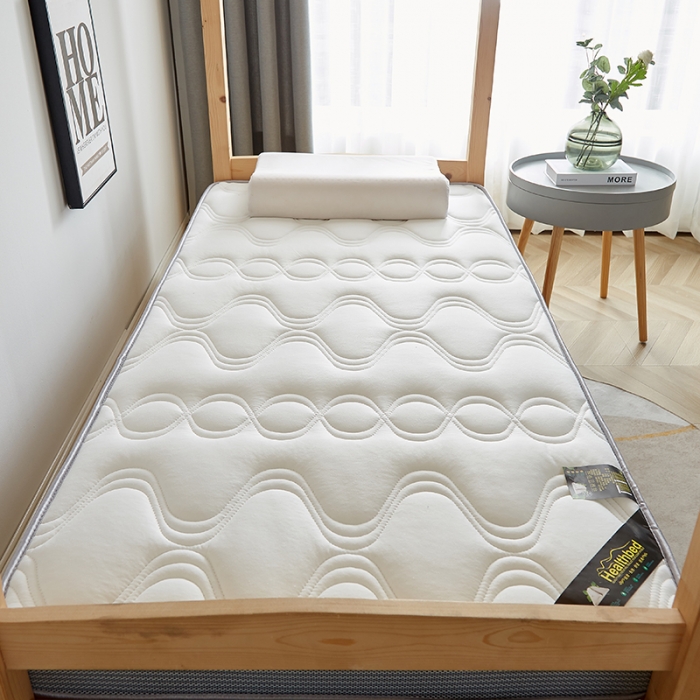 91家纺网 家纺一手货源 找家纺 优莱床垫 2024新款牛奶绒学生床垫 立体白