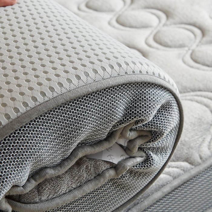91家纺网 家纺一手货源 找家纺 优莱床垫 2024新款牛奶绒学生床垫 法莱绒灰