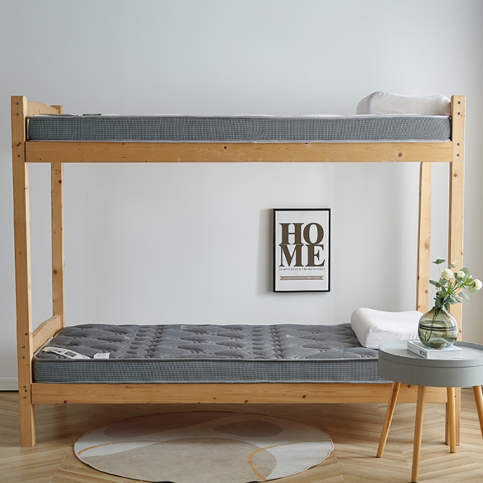 91家纺网 家纺一手货源 找家纺 优莱床垫 2024新款牛奶绒学生床垫 如意叶灰