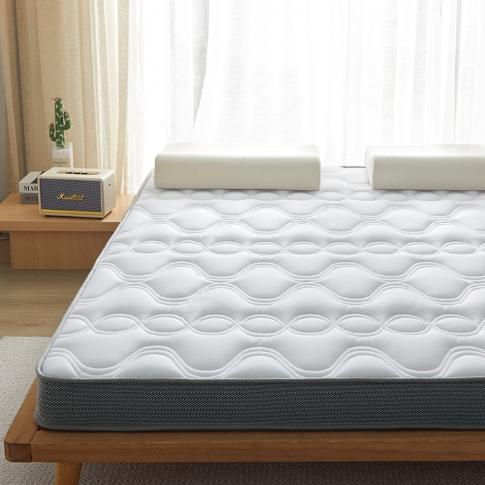 91家纺网 家纺一手货源 找家纺 优莱床垫 2024新款牛奶绒大床床垫 立体白