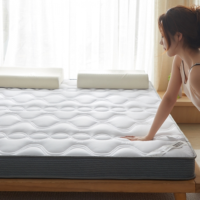 91家纺网 家纺一手货源 找家纺 优莱床垫 2024新款牛奶绒大床床垫 立体白