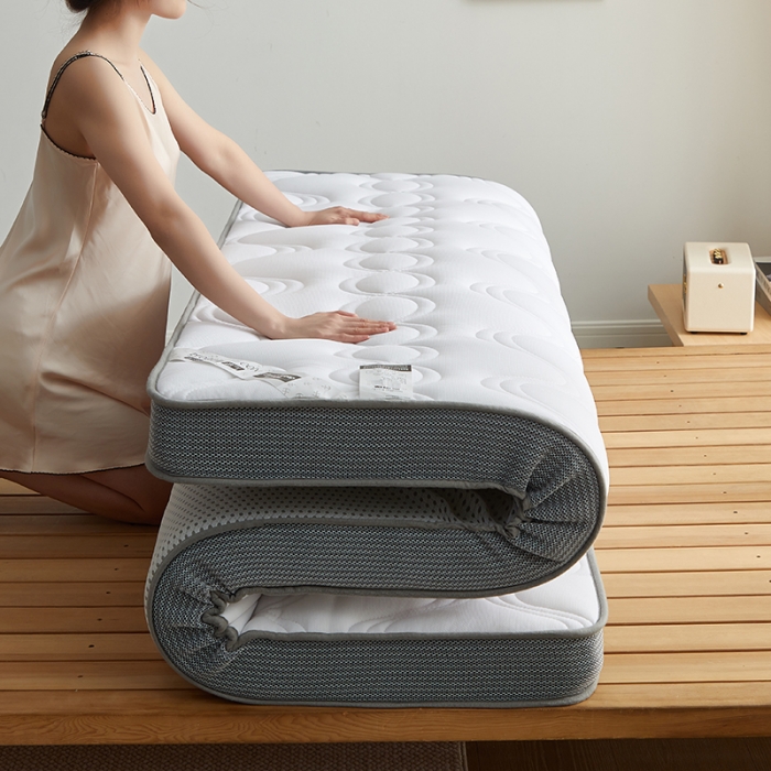 91家纺网 家纺一手货源 找家纺 优莱床垫 2024新款牛奶绒大床床垫 立体白