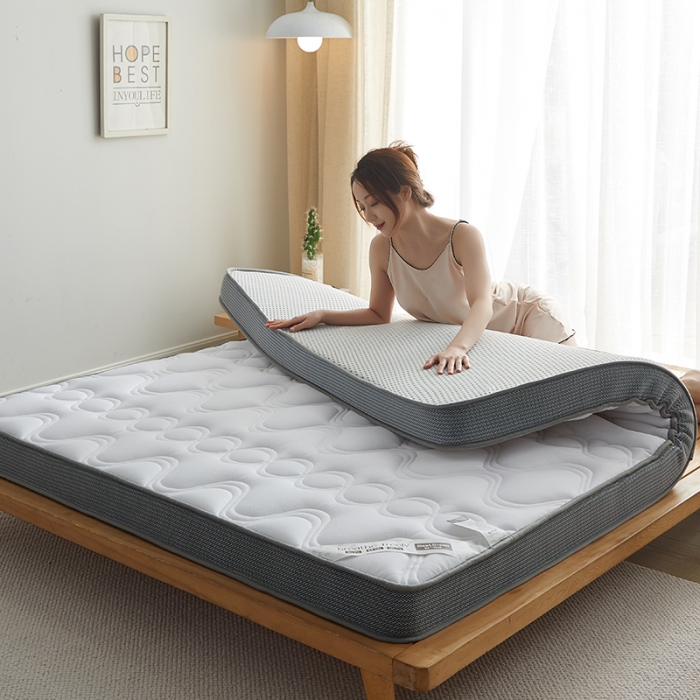 91家纺网 家纺一手货源 找家纺 优莱床垫 2024新款牛奶绒大床床垫 立体白