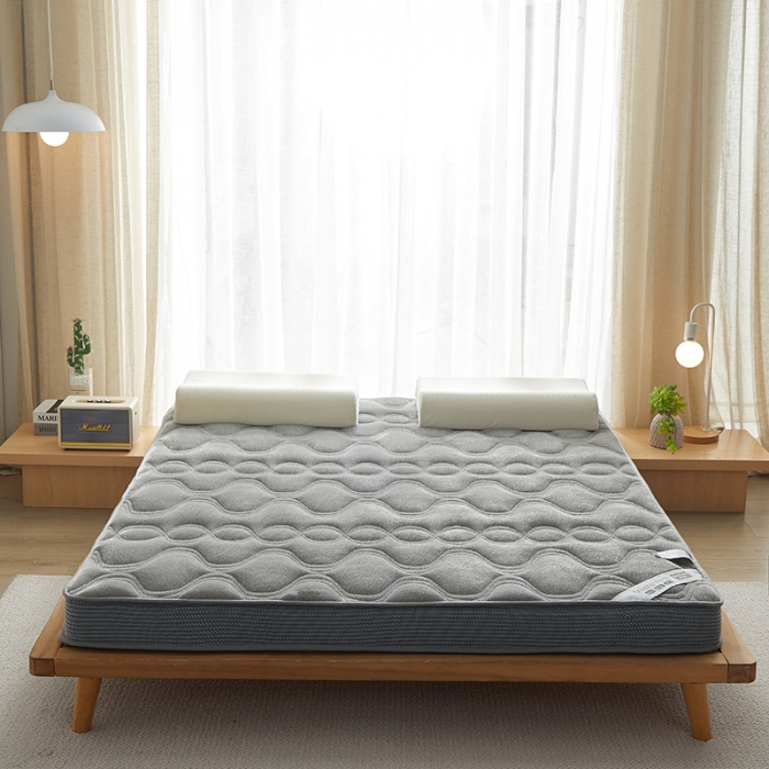 91家纺网 家纺一手货源 找家纺 优莱床垫 2024新款牛奶绒大床床垫 法莱绒灰