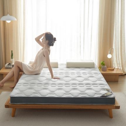 91家纺网 家纺一手货源 找家纺 优莱床垫 2024新款乳胶纤维棉立体大床床垫 爱意浓浅灰A类
