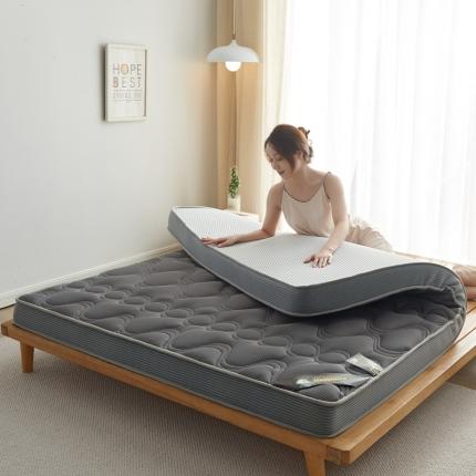优莱床垫 2024新款乳胶纤维棉立体大床床垫 爱意浓灰