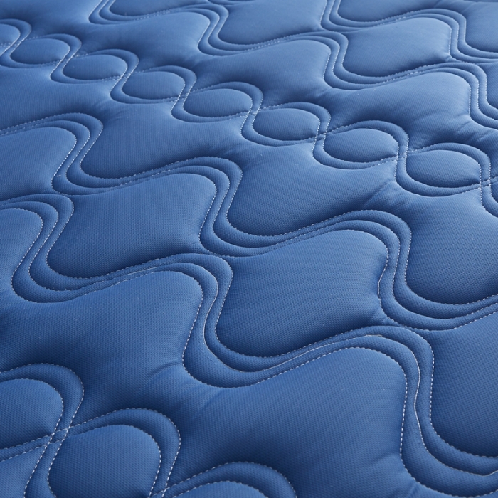 91家纺网 家纺一手货源 找家纺 优莱床垫 2024新款乳胶纤维棉立体大床床垫 爱意浓蓝