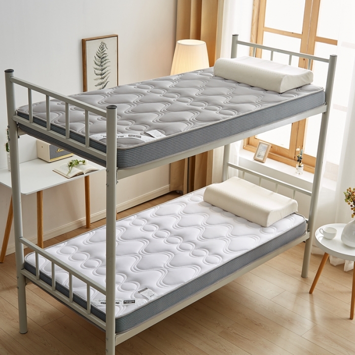 91家纺网 家纺一手货源 找家纺 优莱床垫 2024新款乳胶纤维棉立体学生床垫 爱意浓白