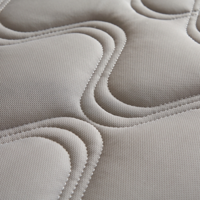 91家纺网 家纺一手货源 找家纺 优莱床垫 2024新款乳胶纤维棉立体学生床垫 爱意浓浅灰