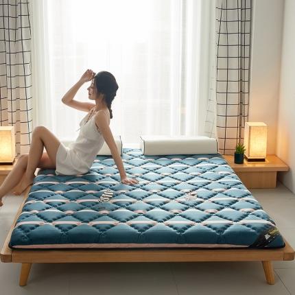 91家纺网 家纺一手货源 找家纺 优莱床垫 2024新款乳胶记忆棉床垫 水晶绒雨叶单边